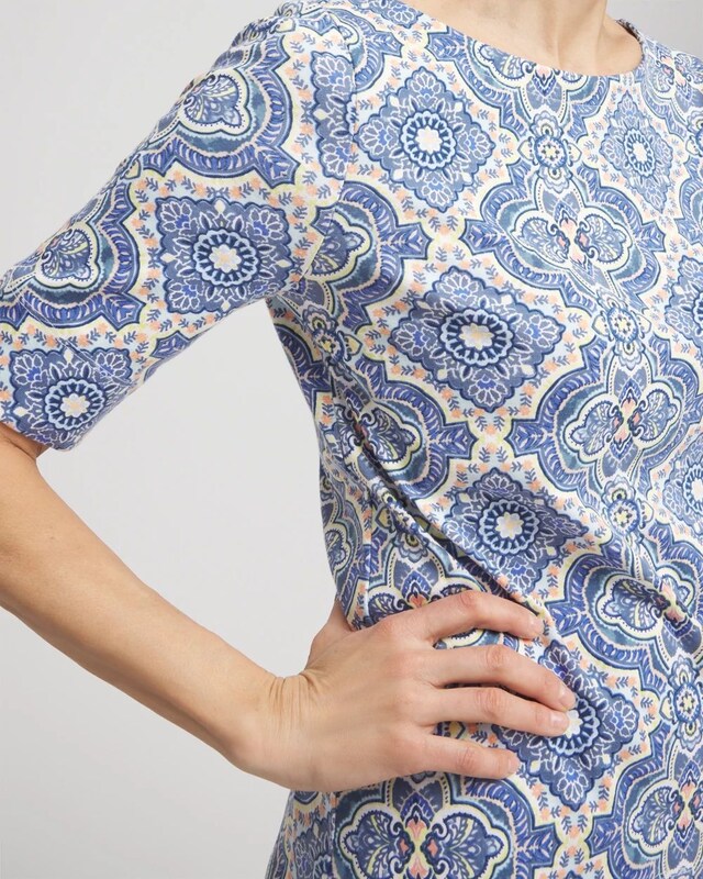 Medallion Pima Bateau-Neck Tee - image 4